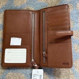 Brown Leather Coach wallet